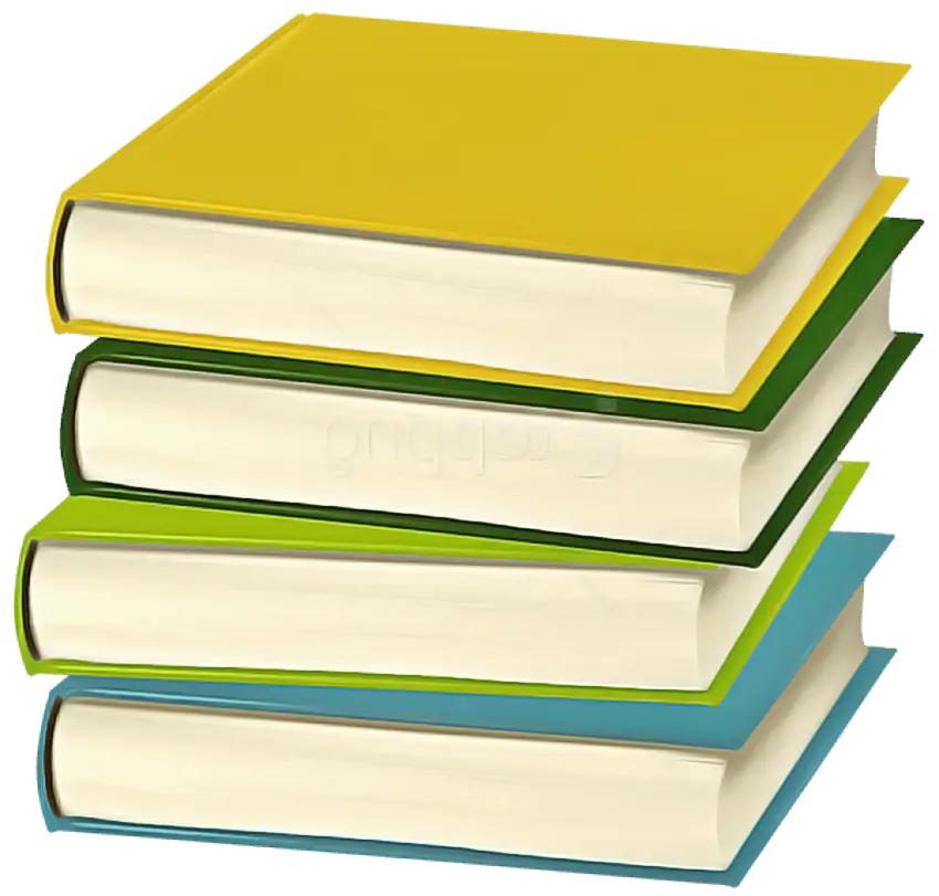 Stack of Colorful Hardcover Books