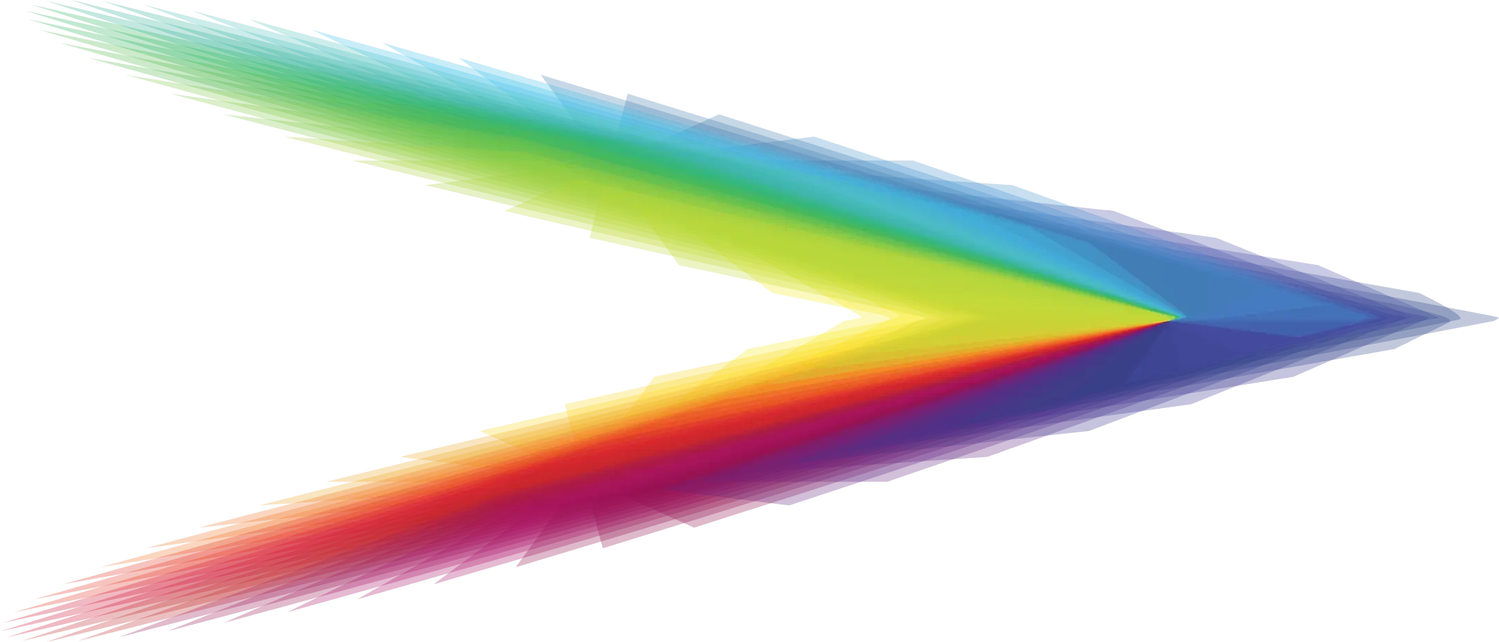 Colorful Rainbow Arrow Graphic