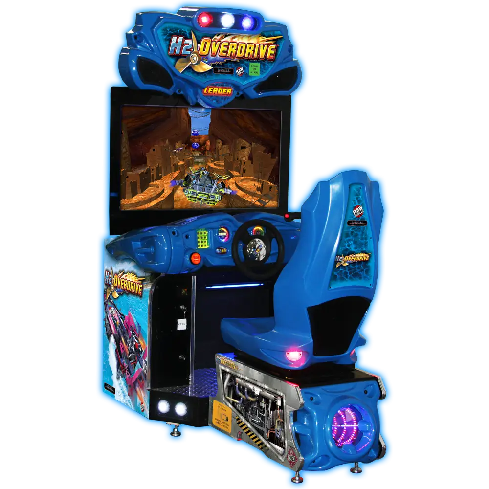 Blue Racing Arcade Machine