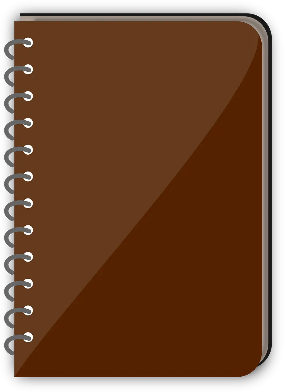 Brown Spiral Notebook with Stylish Design
