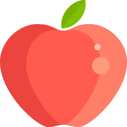 Cartoon Red Apple Illustration