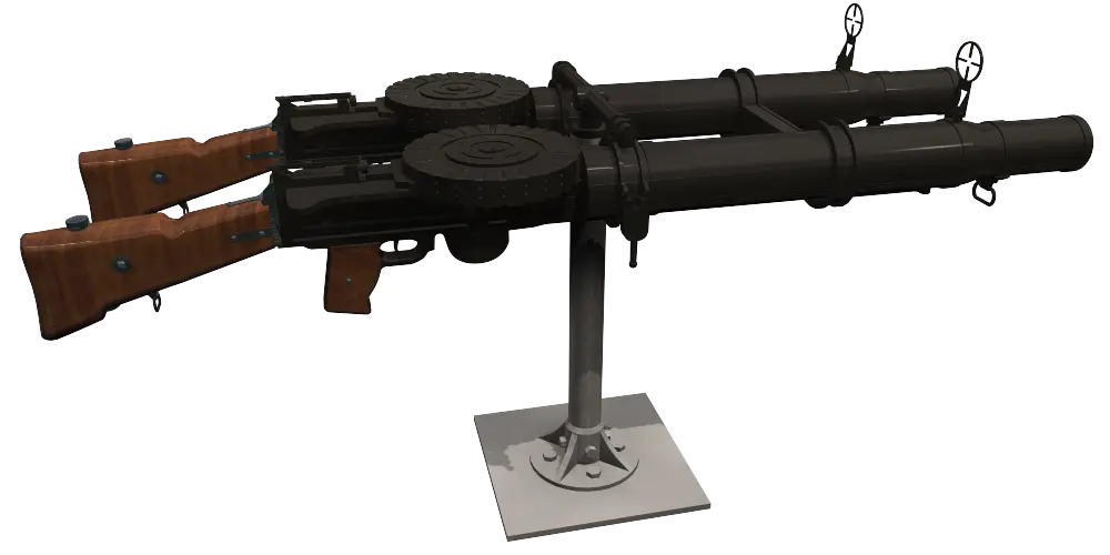 Dual Mounted Machine Guns