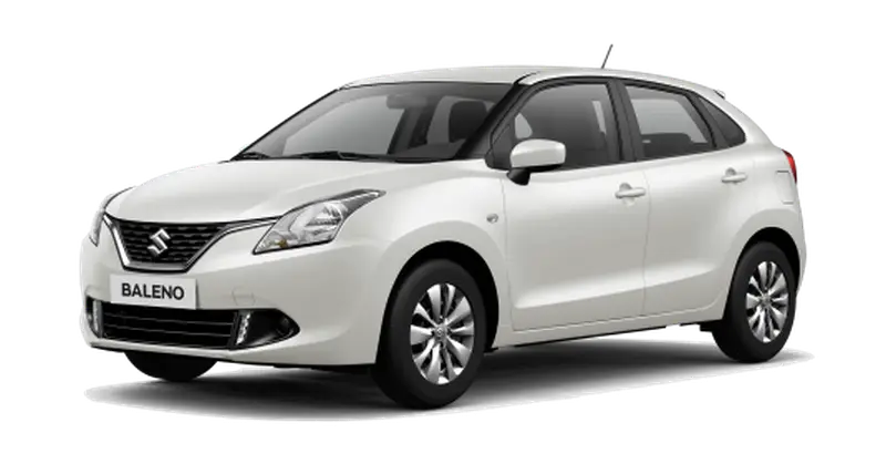 White Hatchback Car