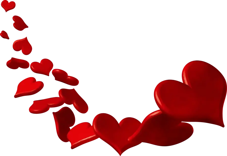 Trail of Red Hearts for Love Celebration