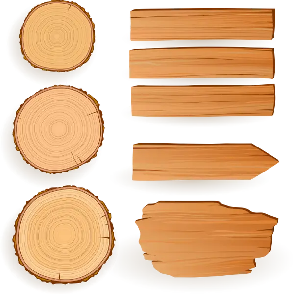 Wood Planks and Logs Collection