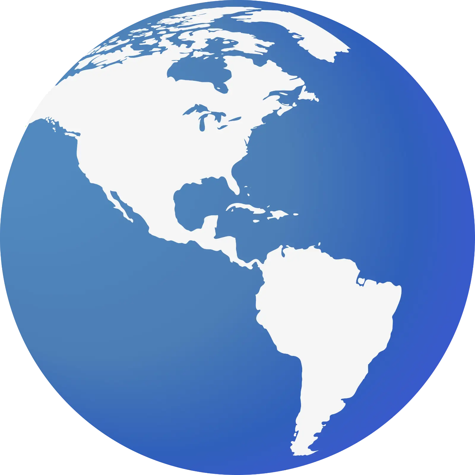Blue and White Globe Art Illustration