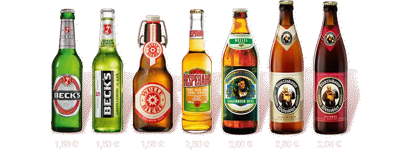 Assorted Beer Bottles for Refreshment