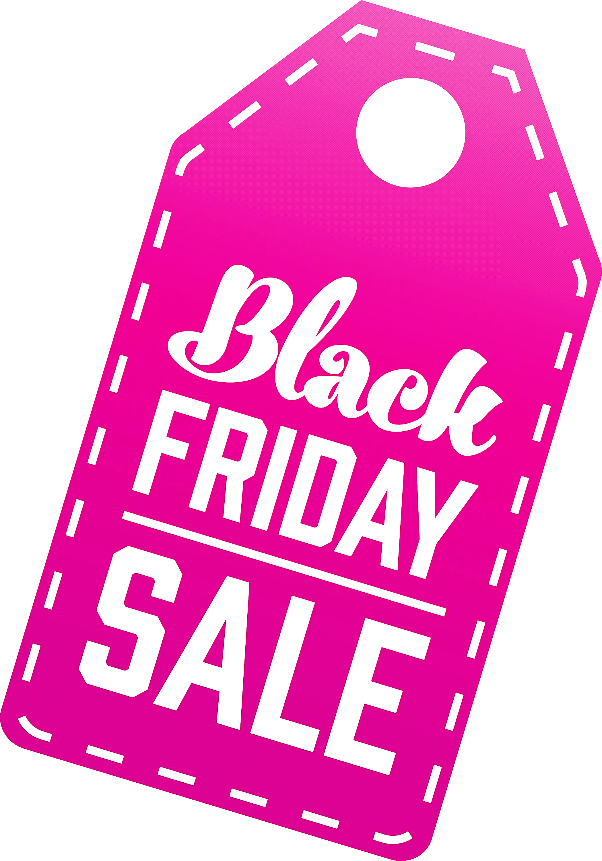 Pink Black Friday Sale Tag