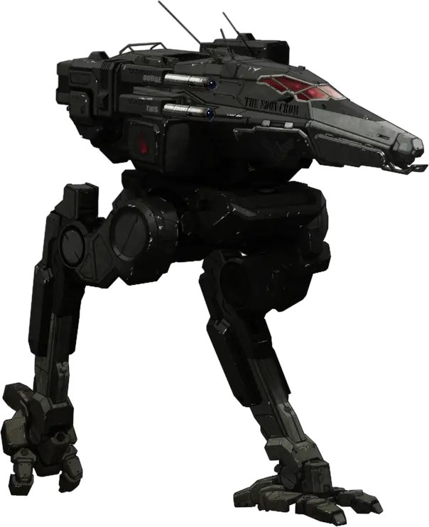 Futuristic Black Robotic Machine Design
