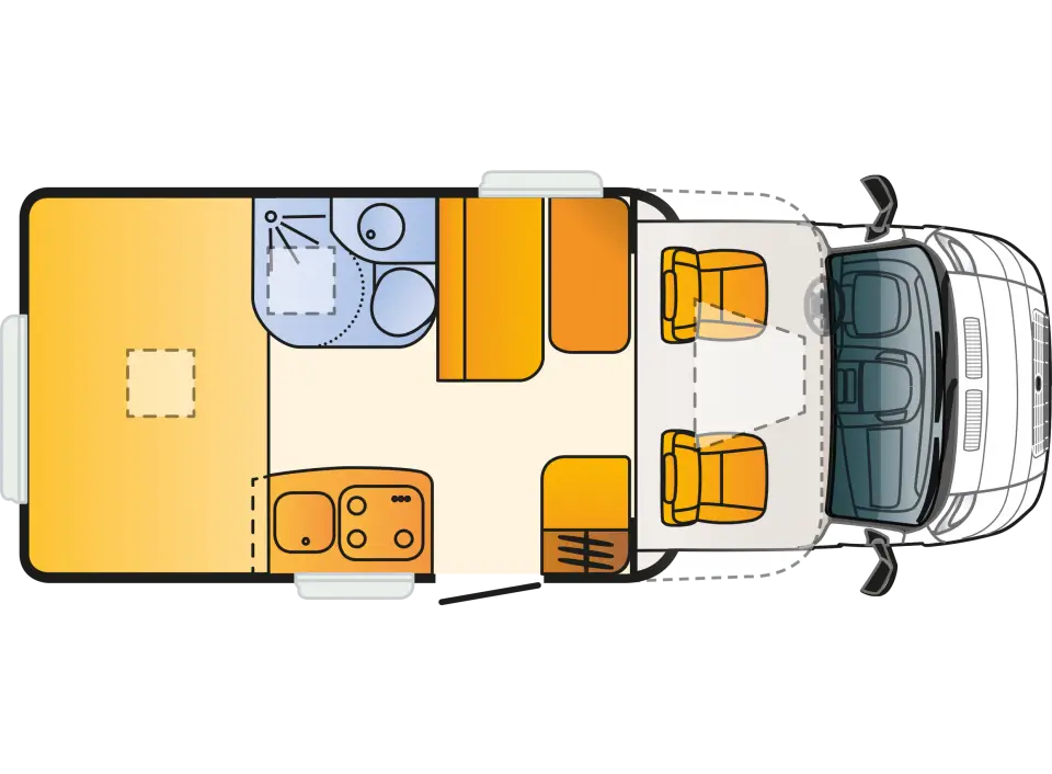 Motorhome Floor Plan Layout for Travel