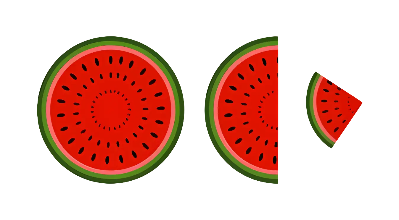 Juicy Red Watermelon Slice