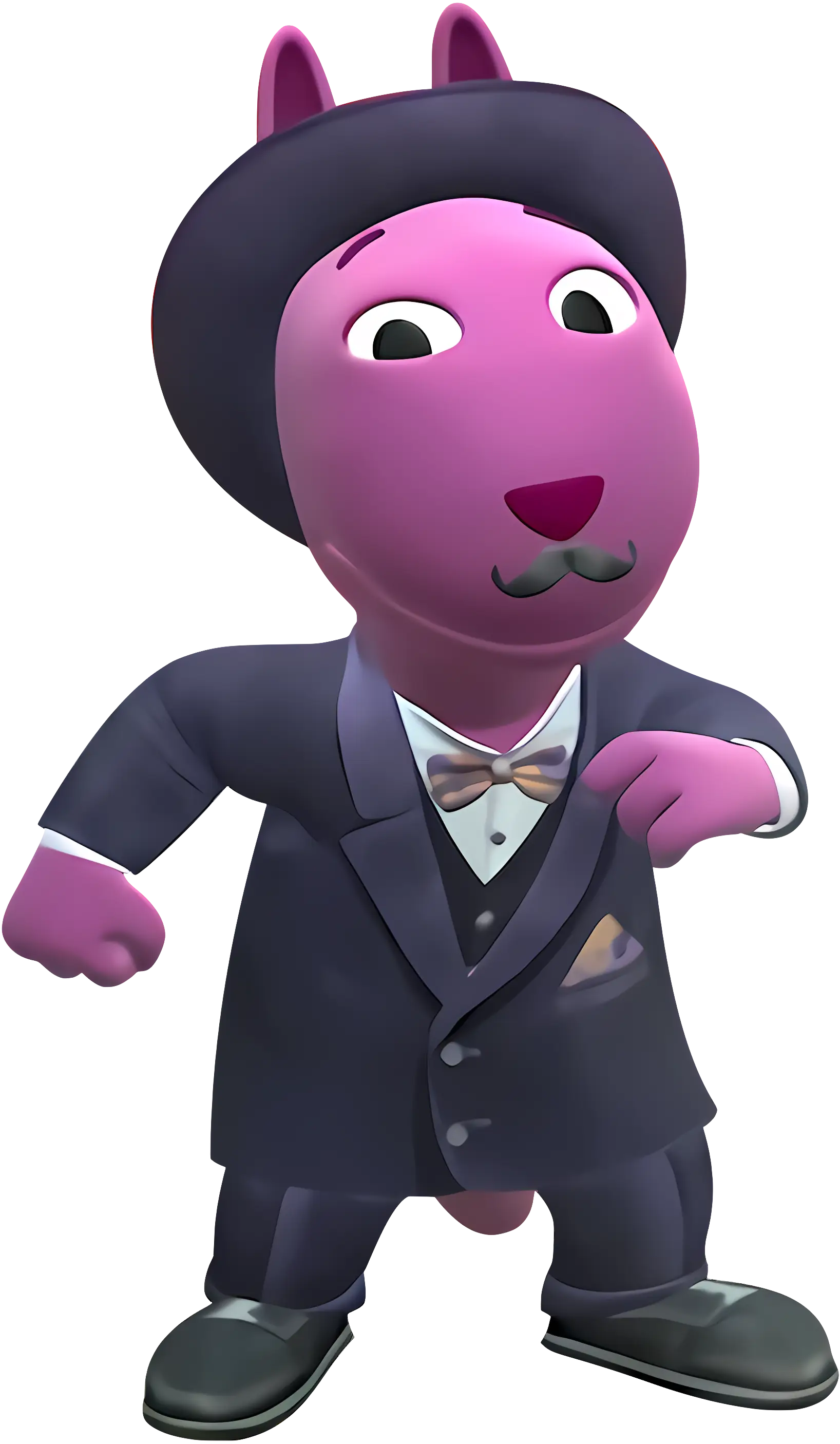 Purple Character in Suit