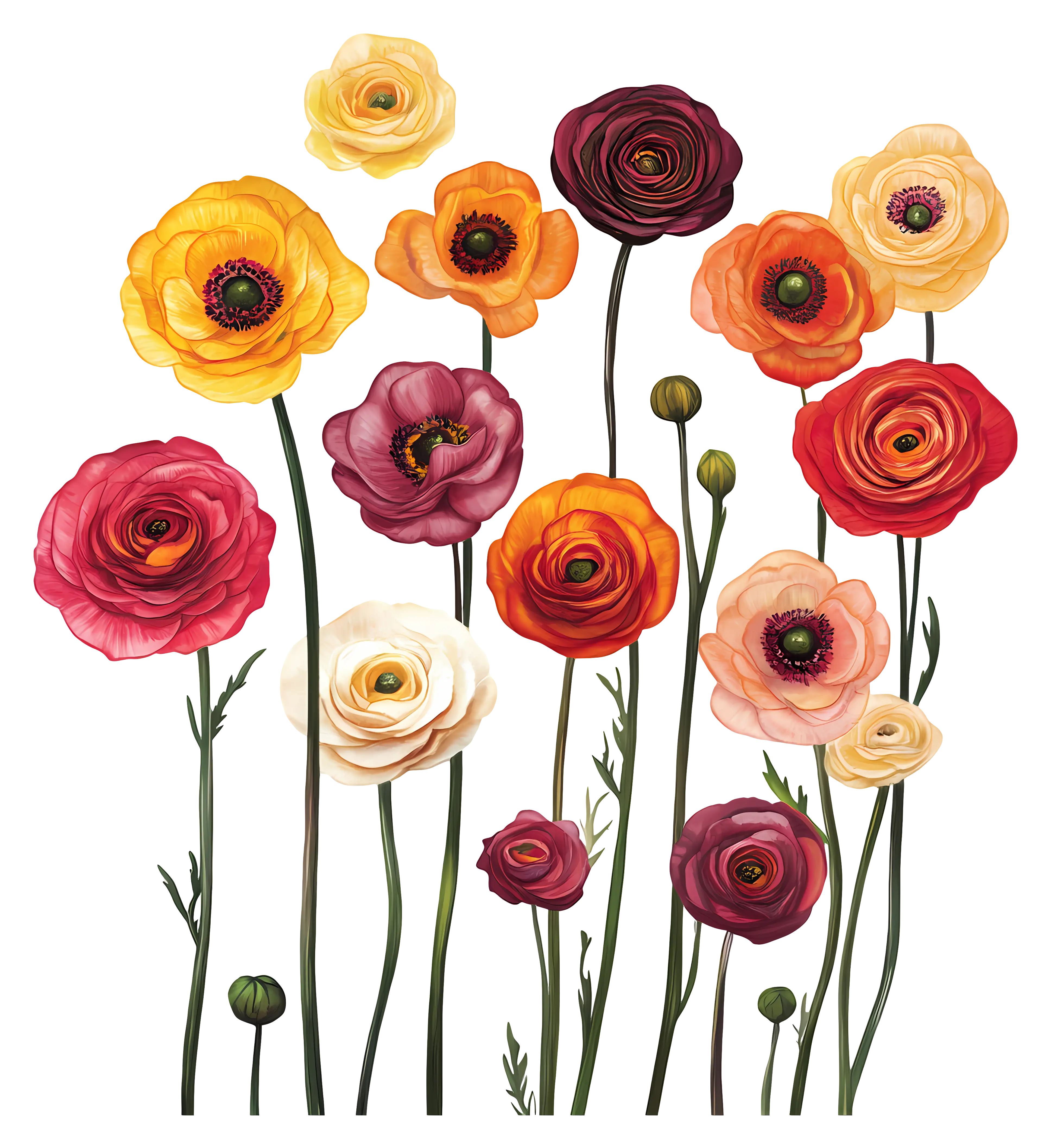 Colorful Flowers in Bloom