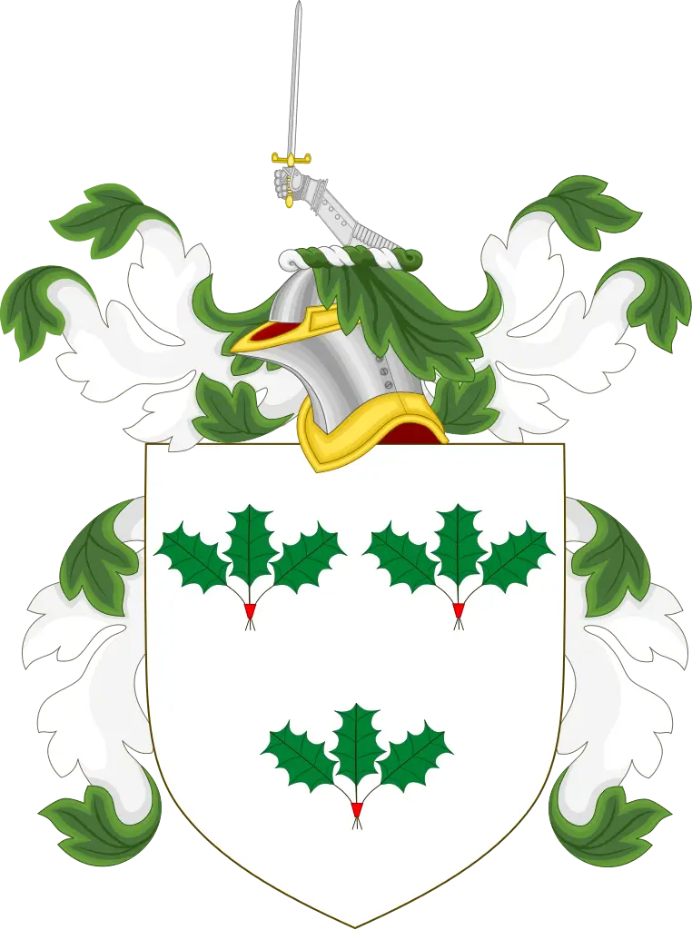 Coat of Arms with Holly Leaves