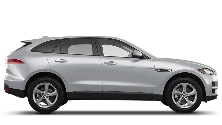 Modern Silver SUV Car Side View
