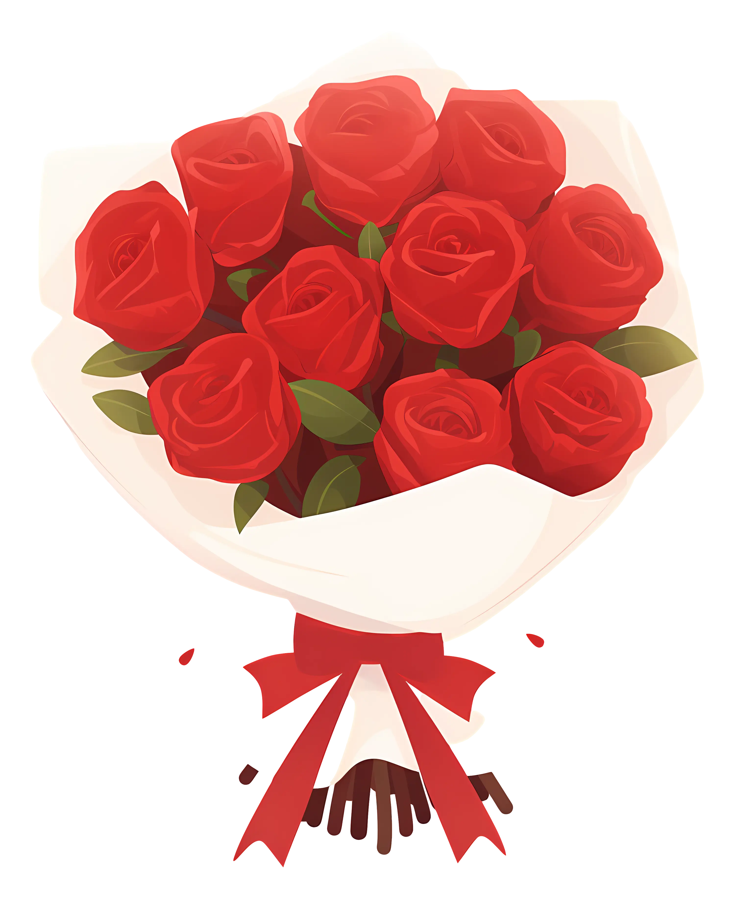 Bouquet of Red Roses for Romantic Occasions