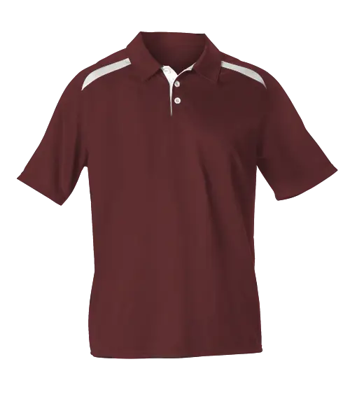 Simple Maroon Short Sleeve Polo Shirt