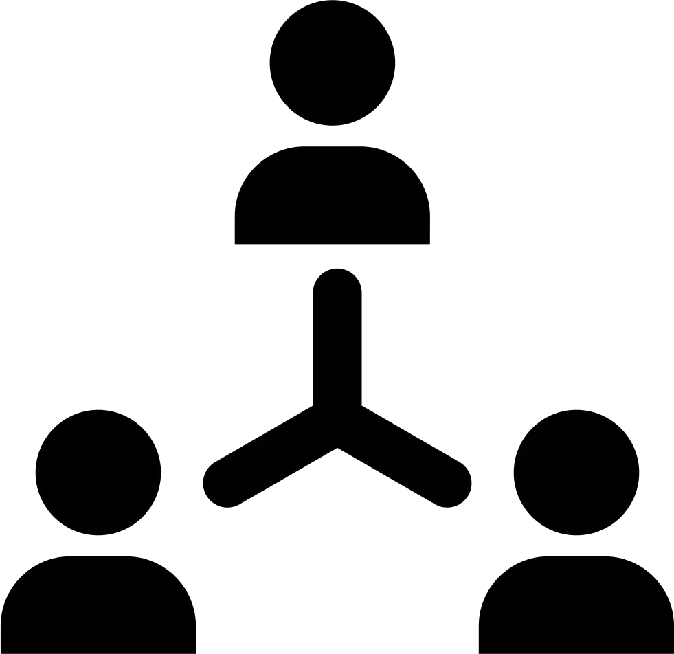 Hierarchical Structure Icon in Black