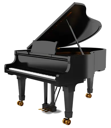 Elegant Black Grand Piano Design