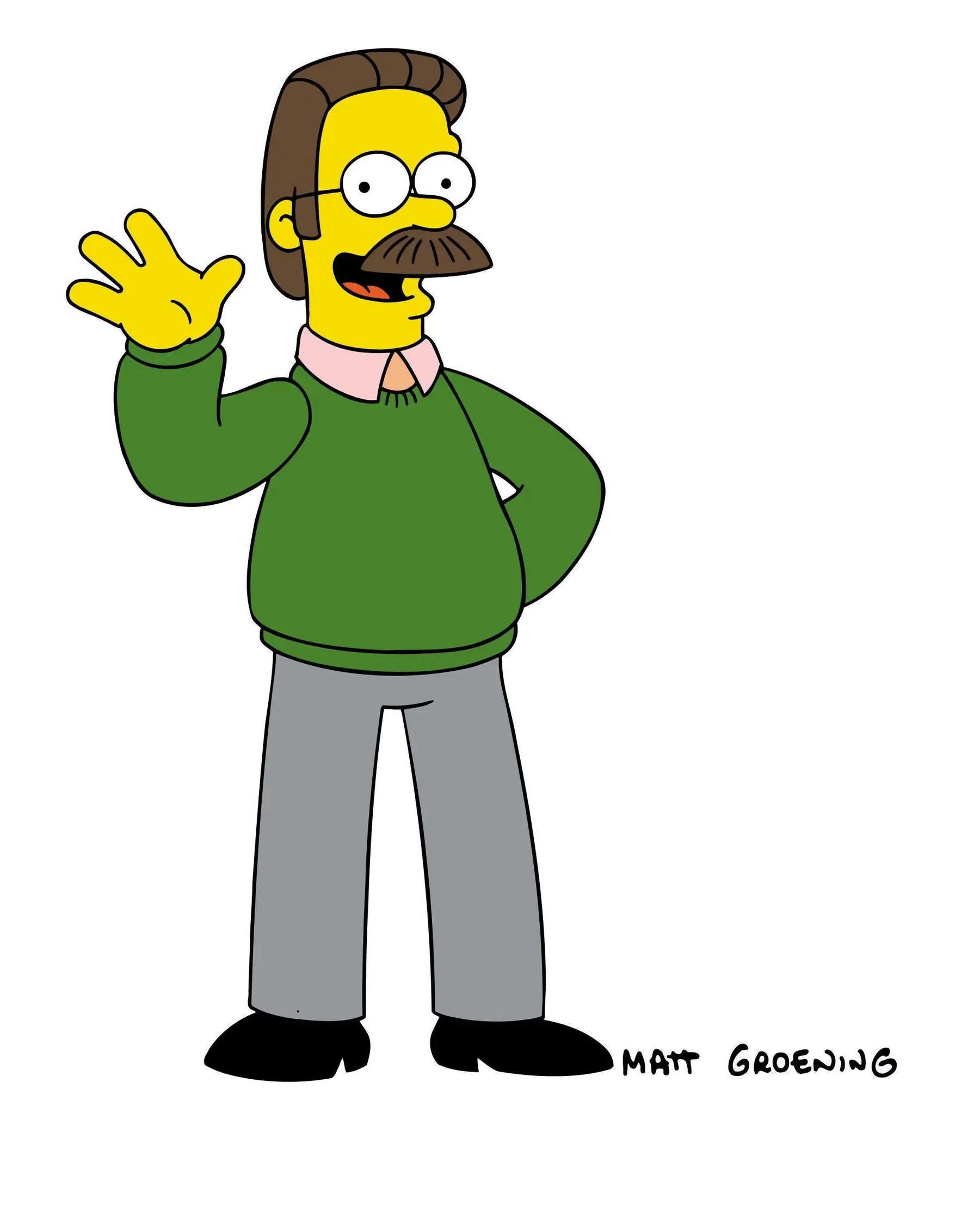 Cartoon Character Waving