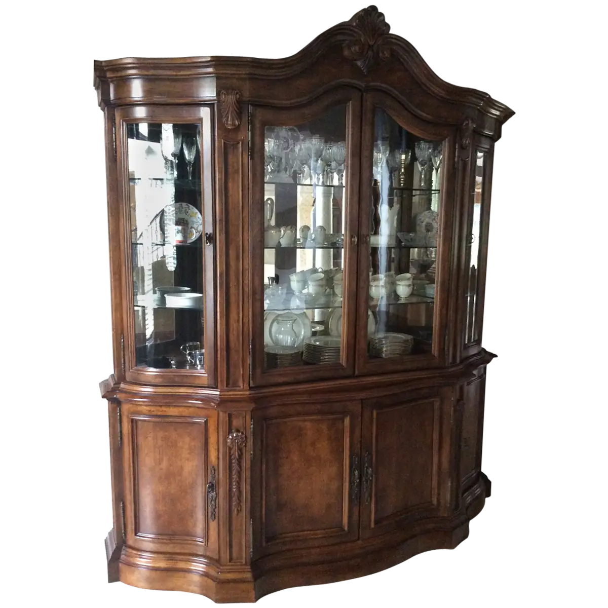 Vintage Wooden Display Cabinet