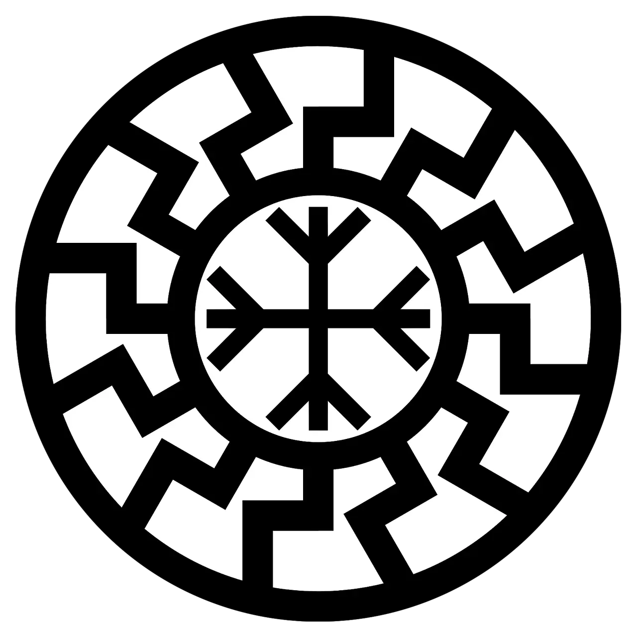 Black Snowflake Logo