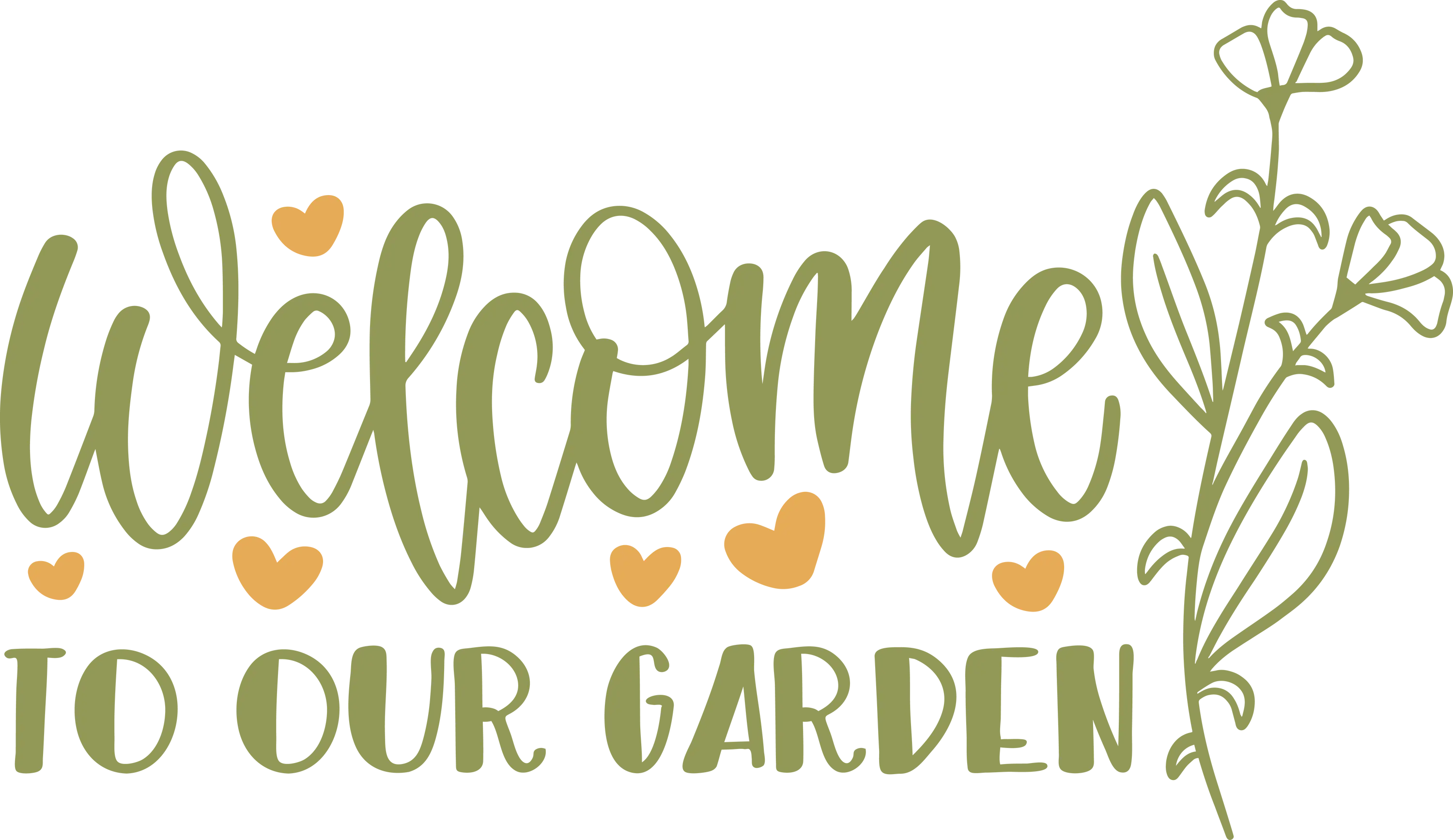 Garden Greeting Text Design