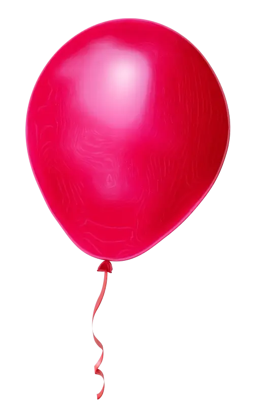 Red Balloon with String