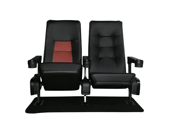 Black Theater Seats with Armrests