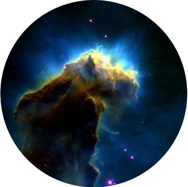 Colorful Nebula in Space