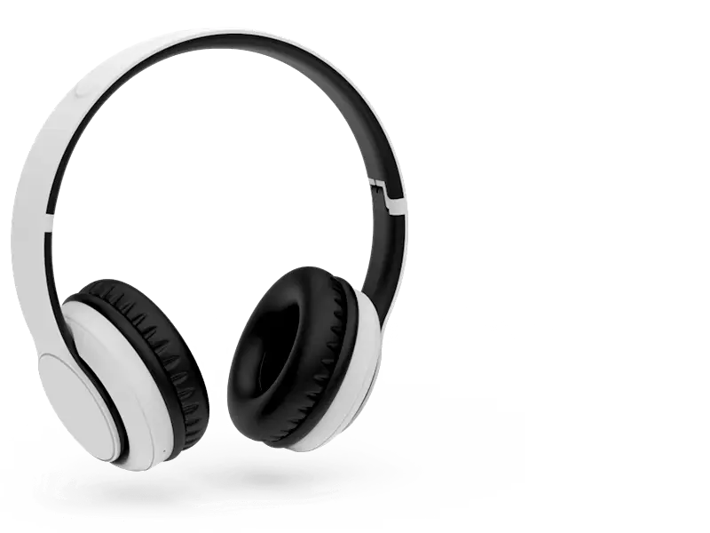 Black and White Headphones