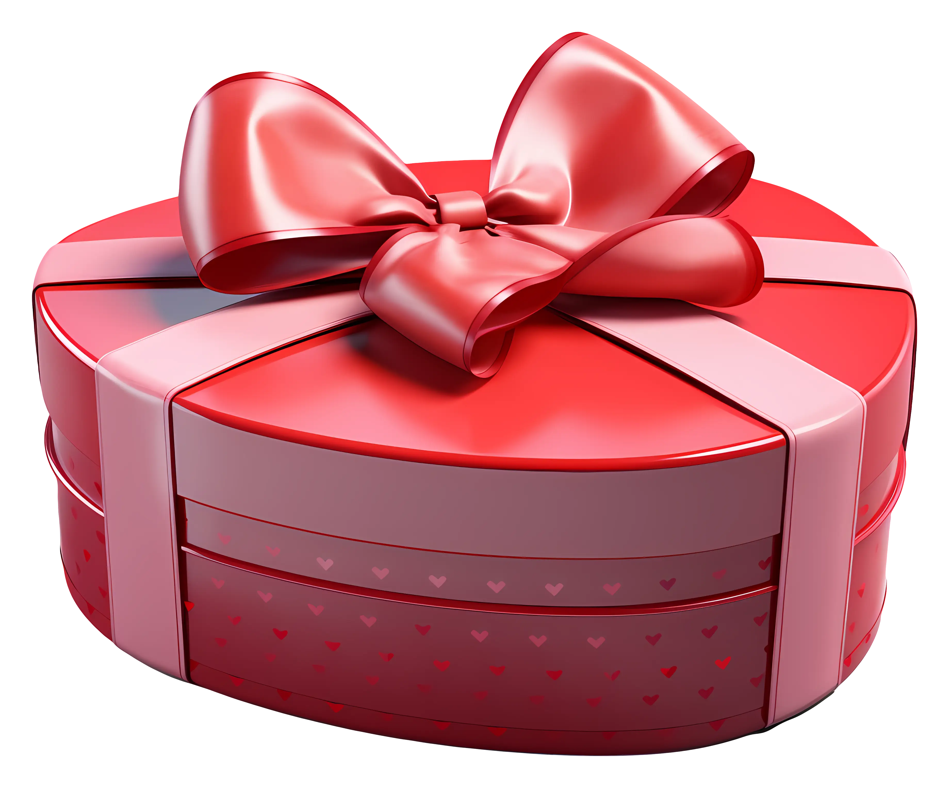 Heart-Shaped Gift Box with Decorative Bow