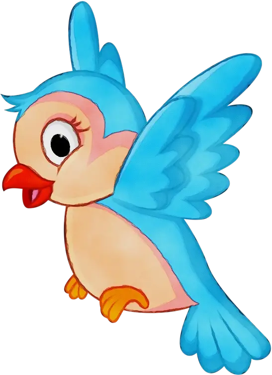 Bluebird Cartoon Illustration
