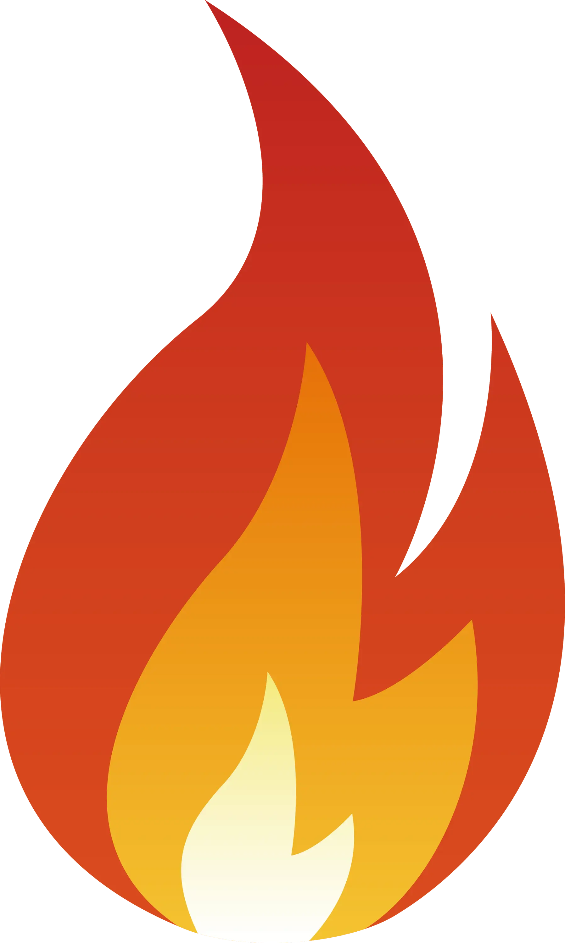 Gradient Flame Design with Red and Yellow Tones