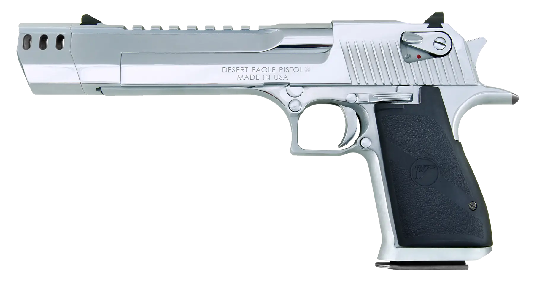Modern Silver Pistol with Metallic Finish