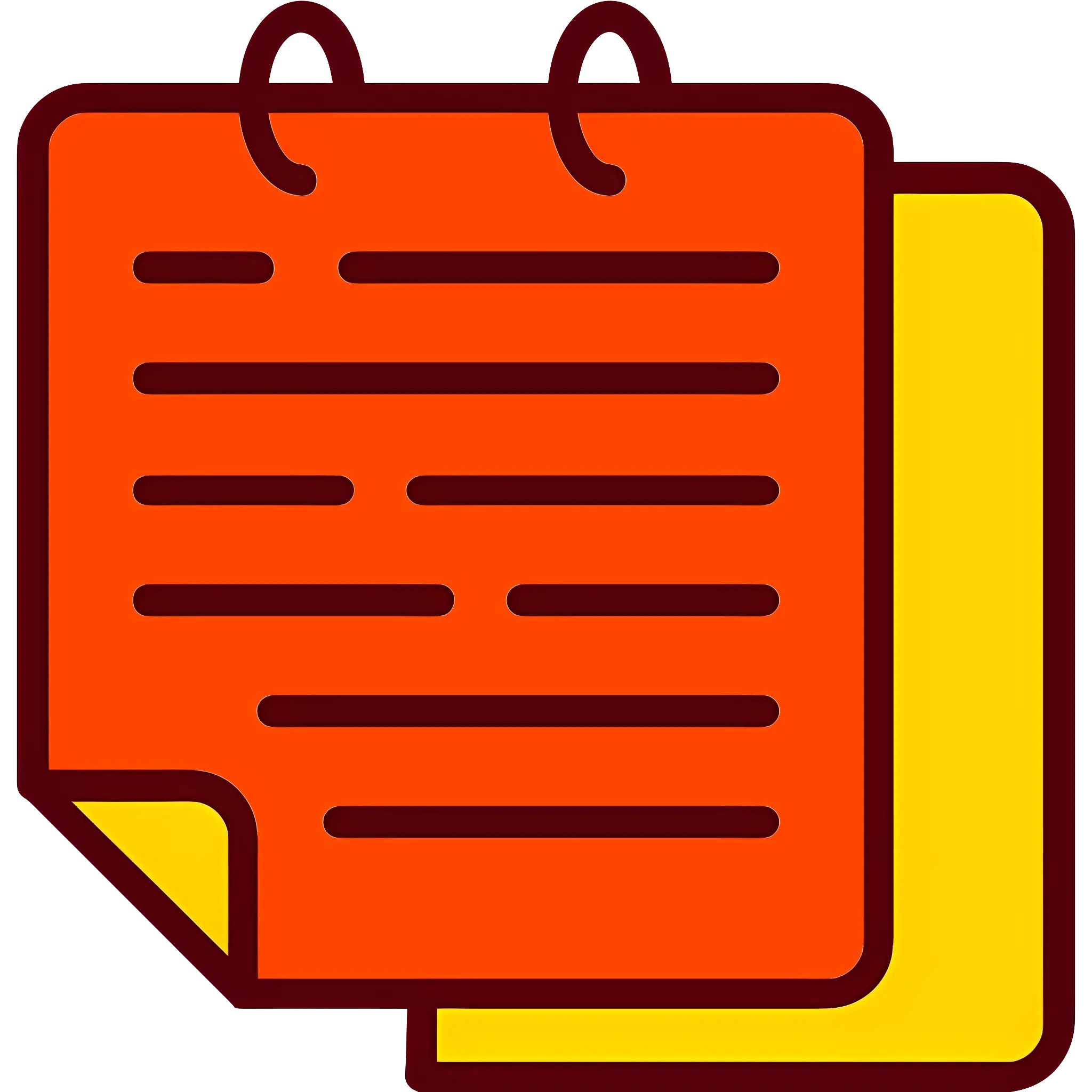 Colorful Notepad Illustration