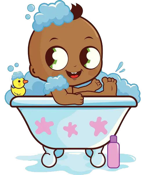 Cute Baby in Bathtub