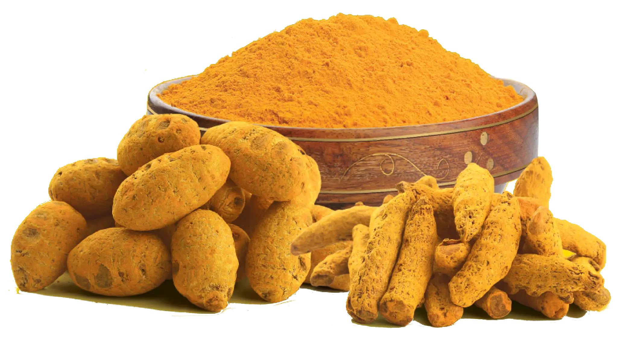 Turmeric Roots and Powder