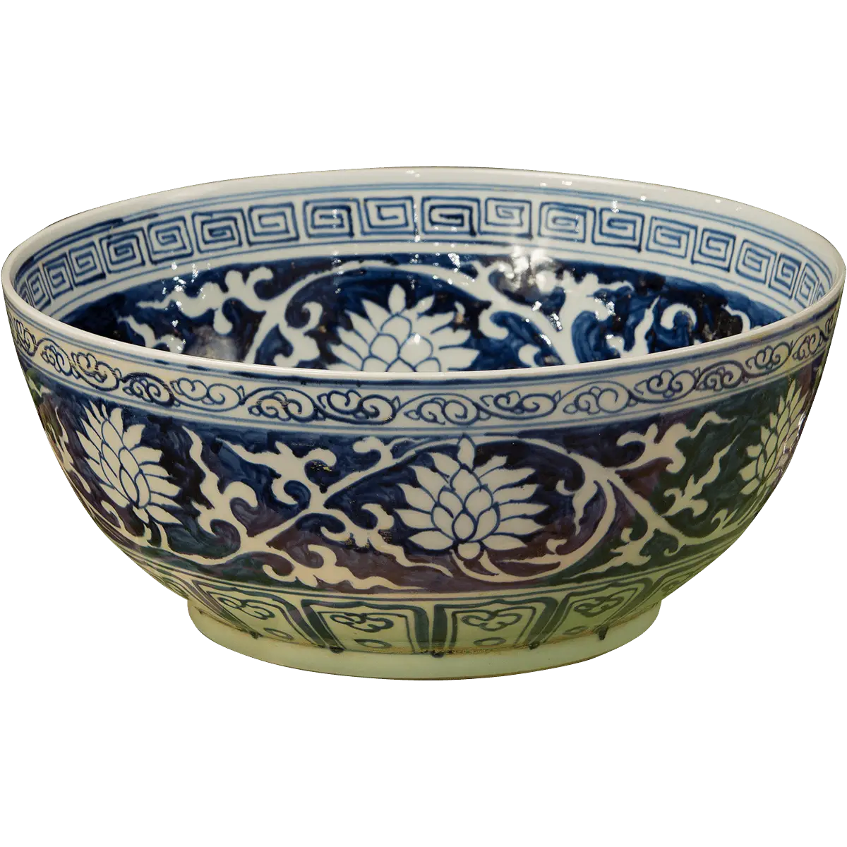 Decorative Ceramic Bowl with Floral Patterns