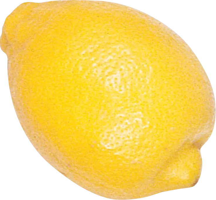 Bright Yellow Lemon with Zesty Texture