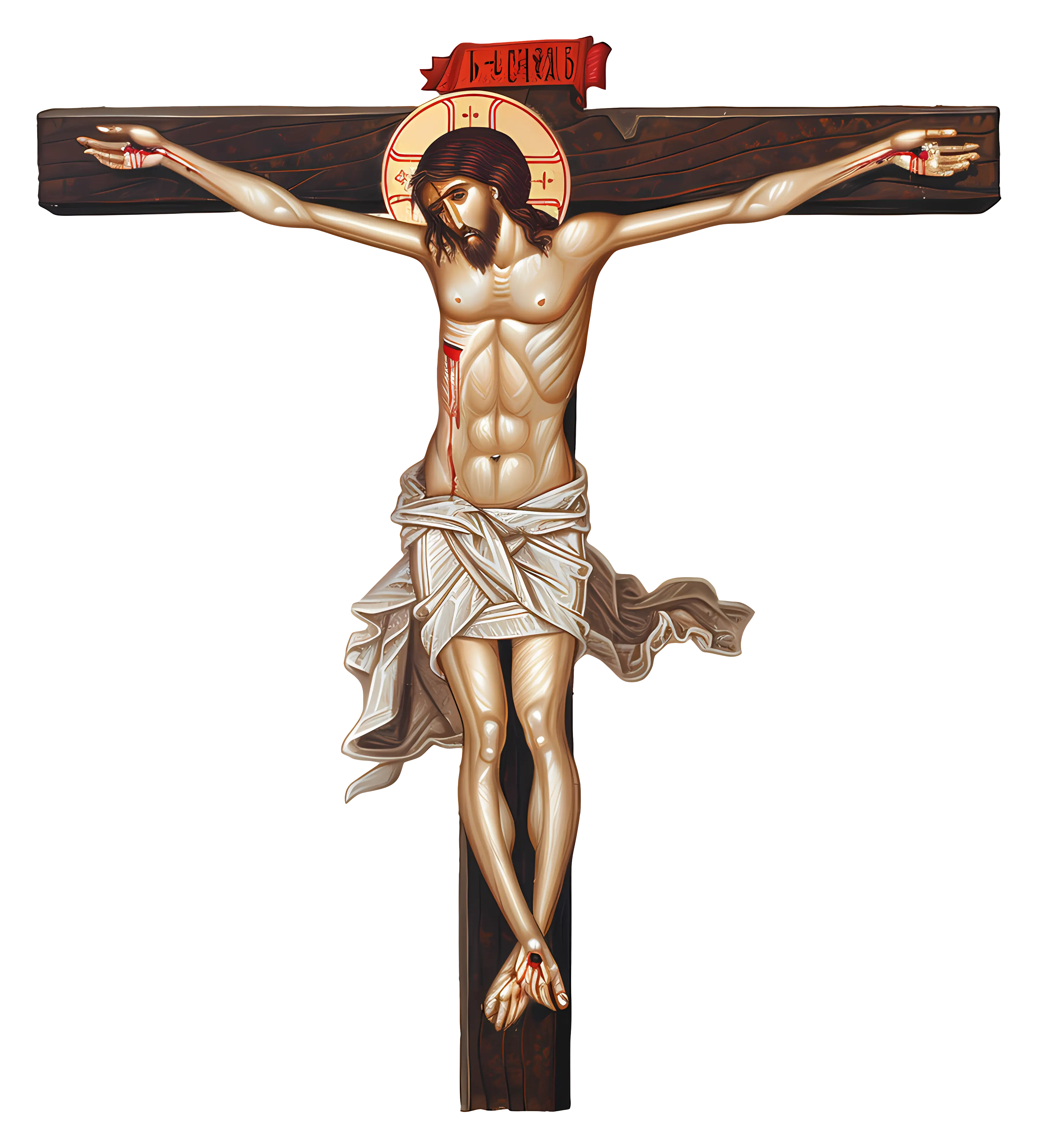 Religious Art Depicting Jesus on the Cross