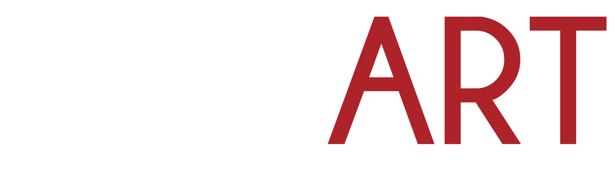 Red Text Art Banner with Minimalist Design
