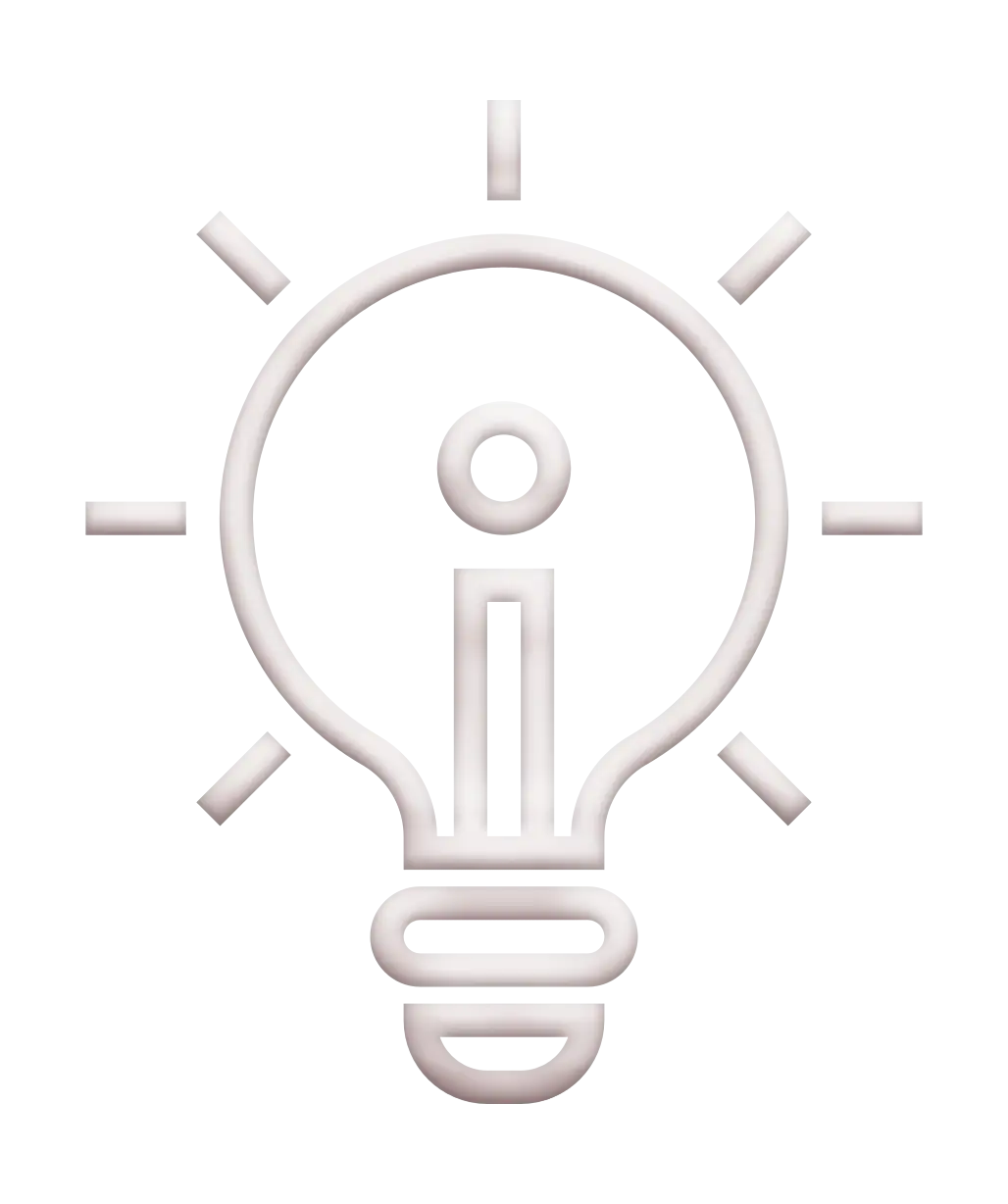 Minimalist Lightbulb Icon