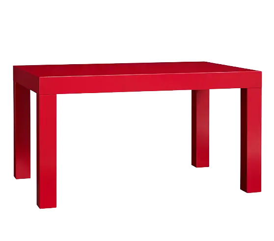 Modern Rectangular Red Table