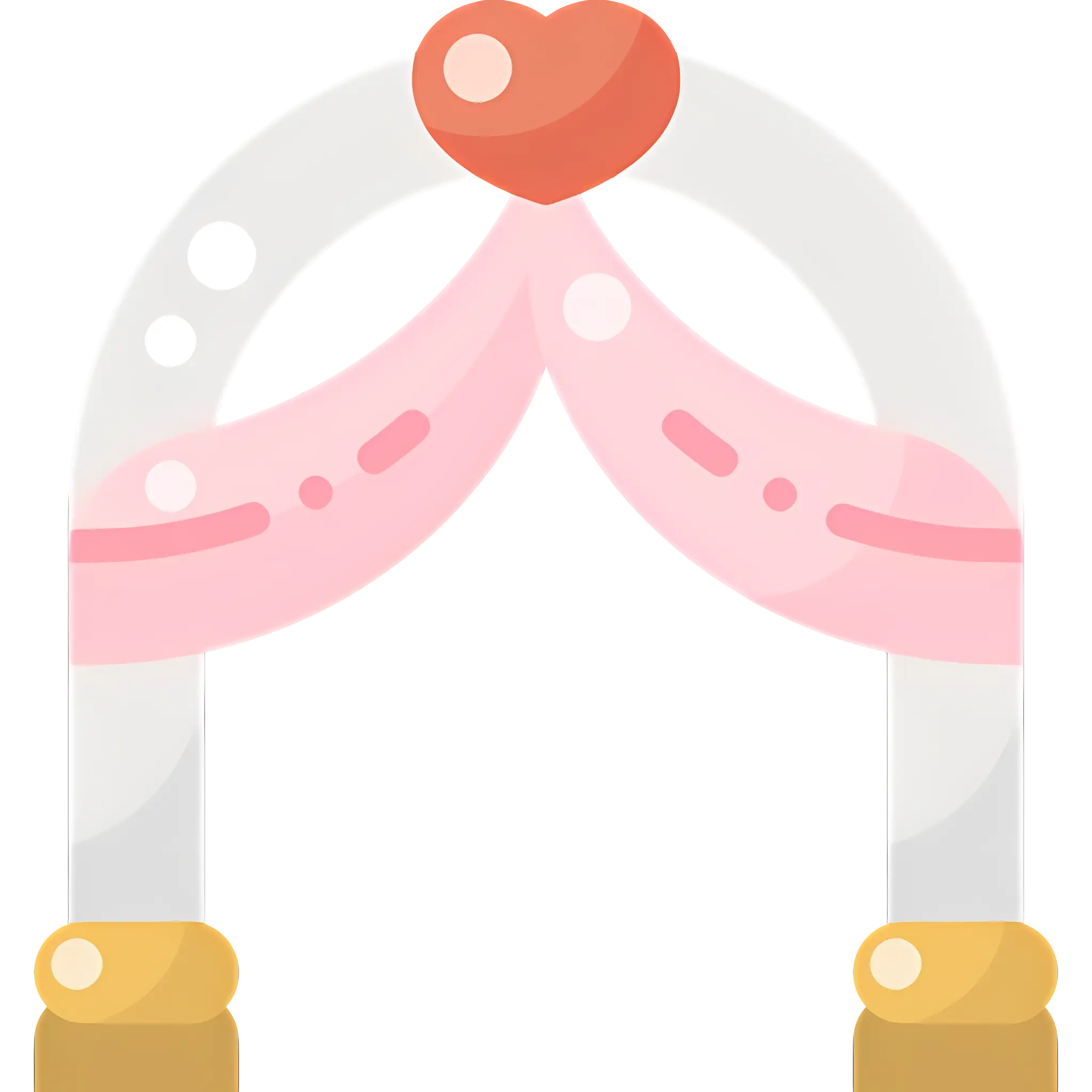 Wedding Arch with Heart Decoration
