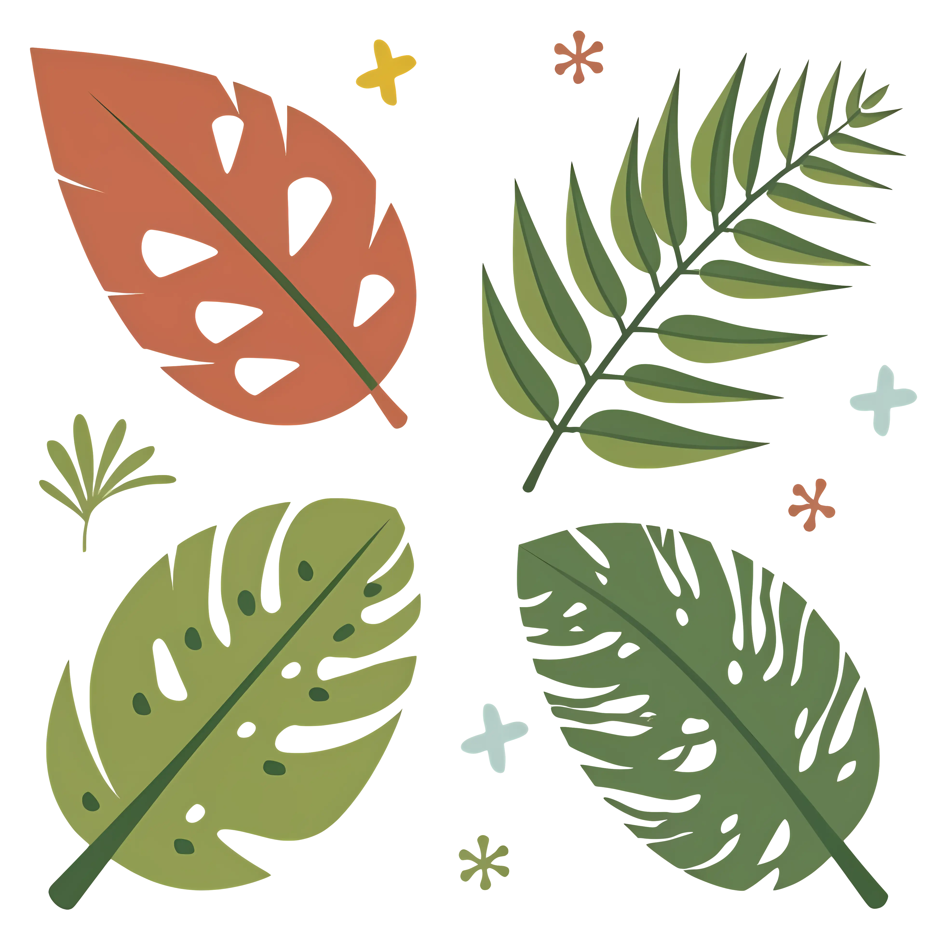 Various Leaves Illustration