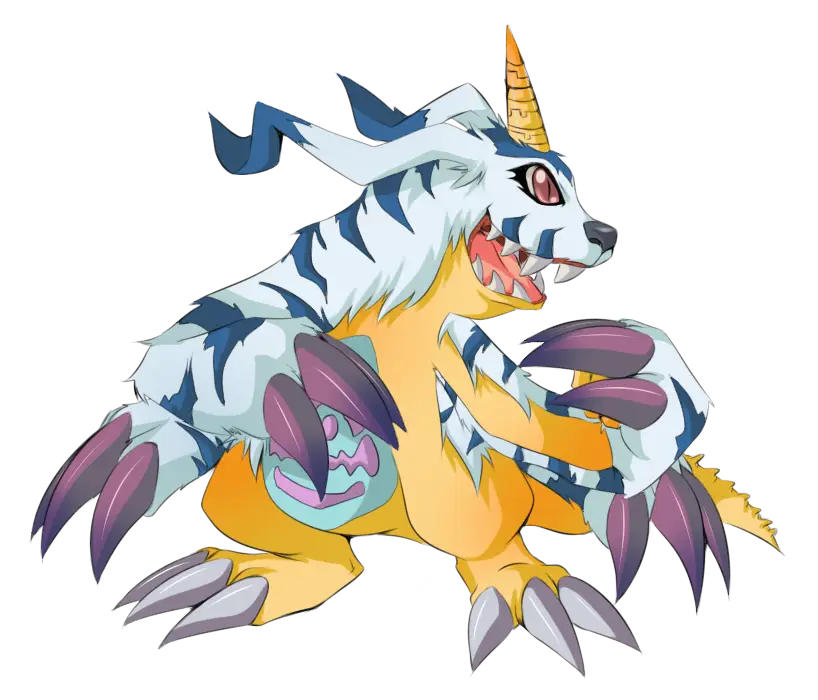 Horned Fantasy Cartoon Creature Illustration