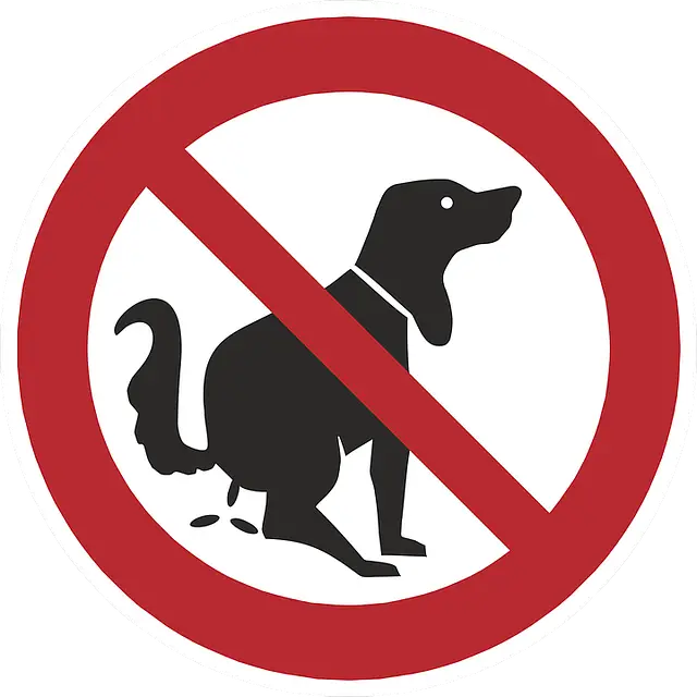 No Dog Fouling Prohibition Sign