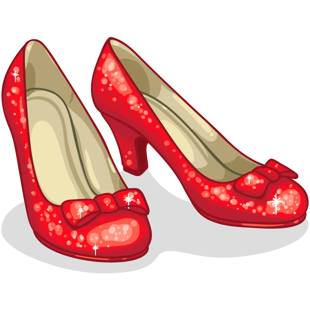 Glamorous Red Sparkling Shoes
