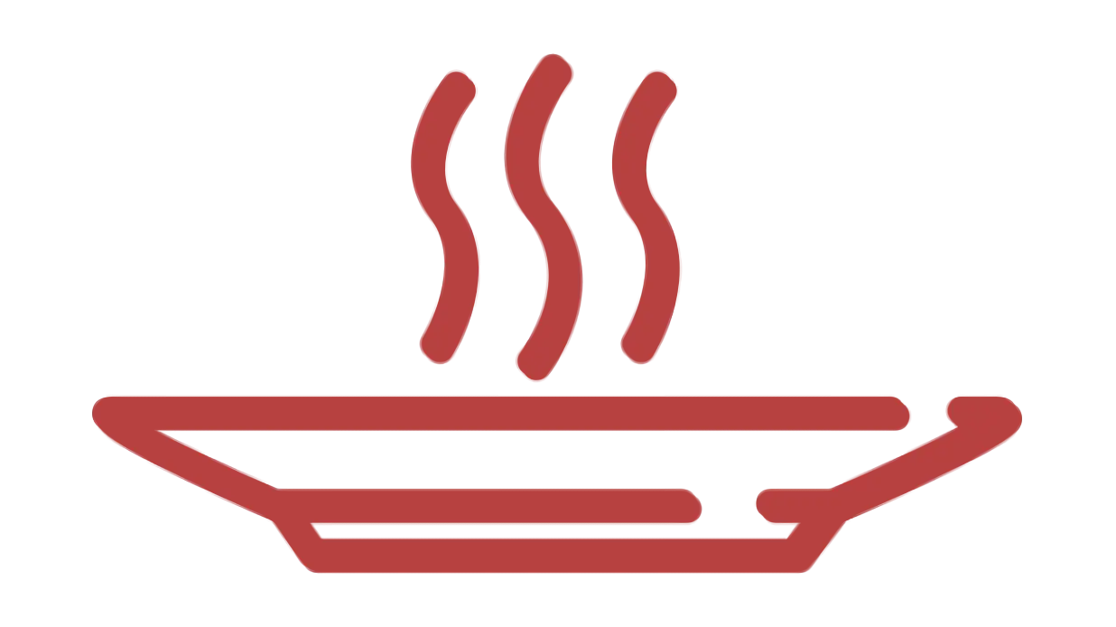 Hot Plate with Steam Symbol